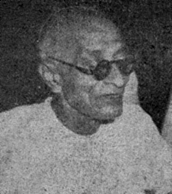 Grainy 1948 press photograph of C. Rajagopalachari in profile.